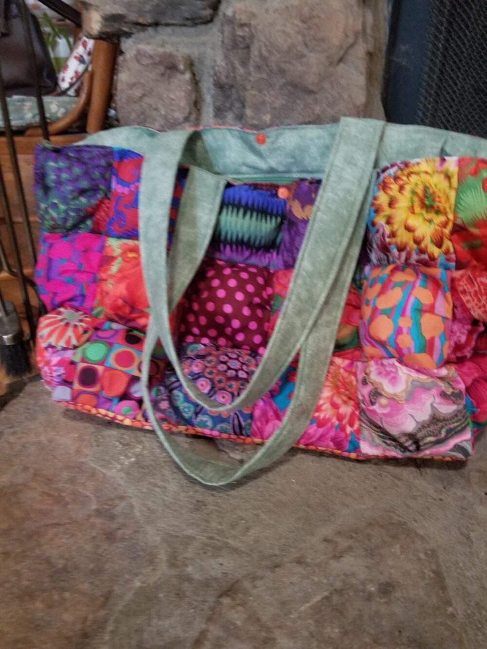 Custom large puff bag